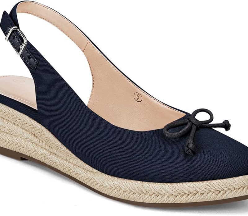 Womens Closed Toe Espadrilles Wedges Shoes
